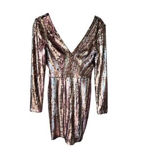 Dress the Population Sample Sequin Mini Dress ( not produced ) Size Small